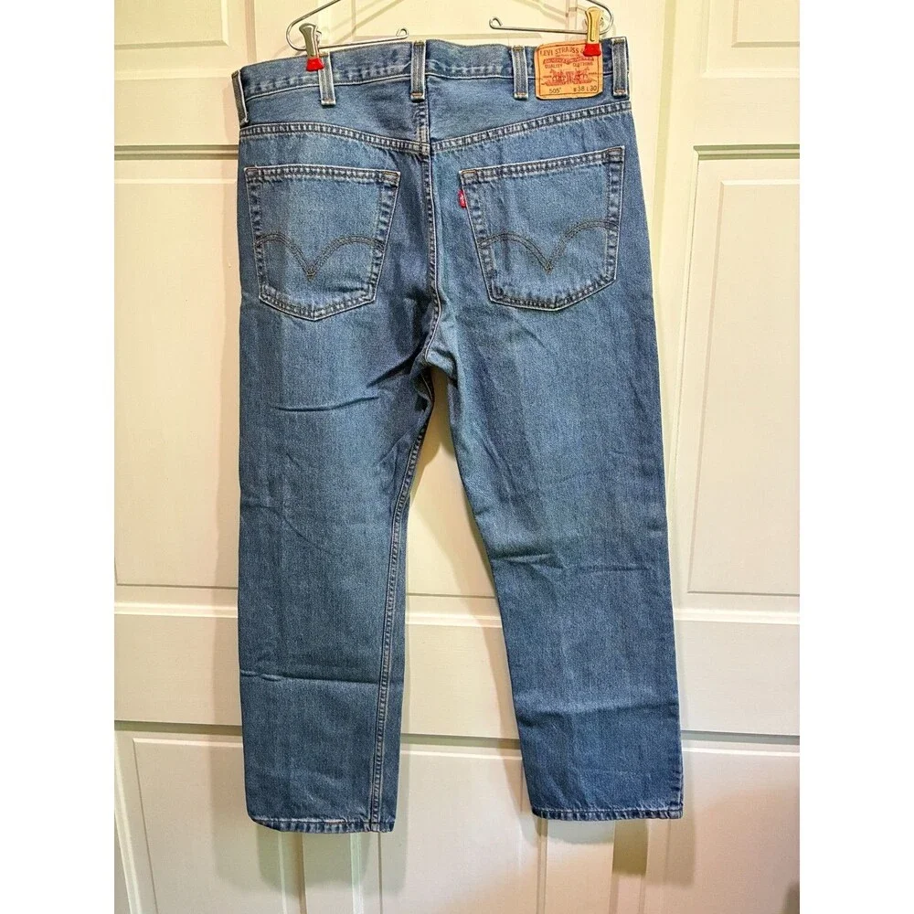 Levi's 505 Regular Fit Jeans, Tag Size 38 x 30 Actual Sz 37
